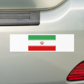 Vlag van Iran Bumpersticker (Op auto)
