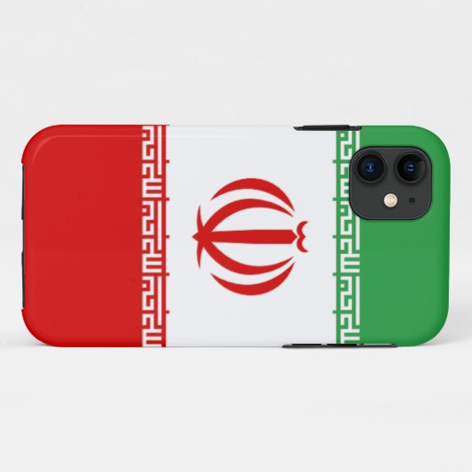 Vlag van Iran Case-Mate iPhone Case (Achterkant (horizontaal))