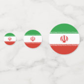 Vlag van Iran Confetti (Achterkanten)