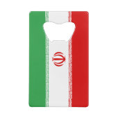 Vlag van Iran Creditkaart Flessenopener (Achterkant)