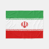 Vlag van Iran Fleece Deken (Voorkant (Horizontaal))