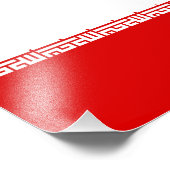 Vlag van Iran Foto Afdruk (Hoek)