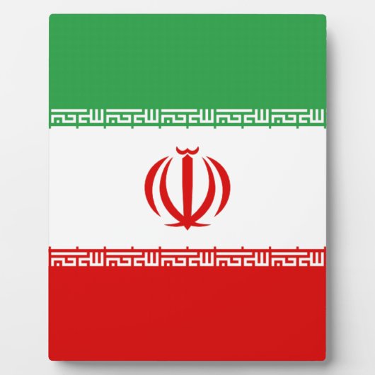 Vlag van Iran Fotoplaat (Voorkant)