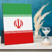 Vlag van Iran Fotoplaat (Zijkant)