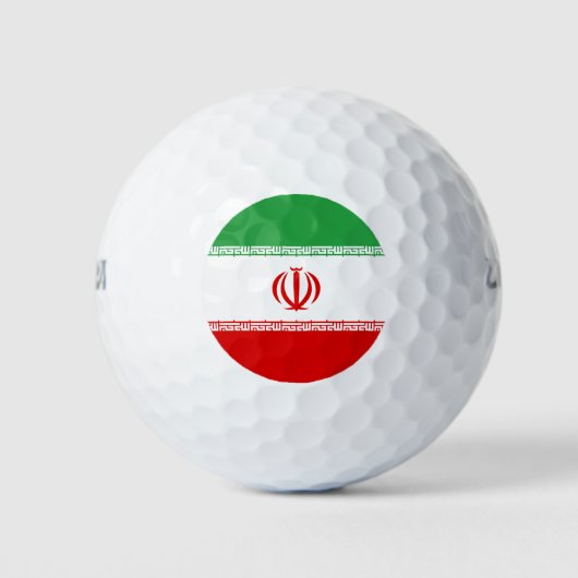 Vlag van Iran Golfballen (Voorkant)