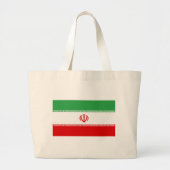 Vlag van Iran Grote Tote Bag (Voorkant)