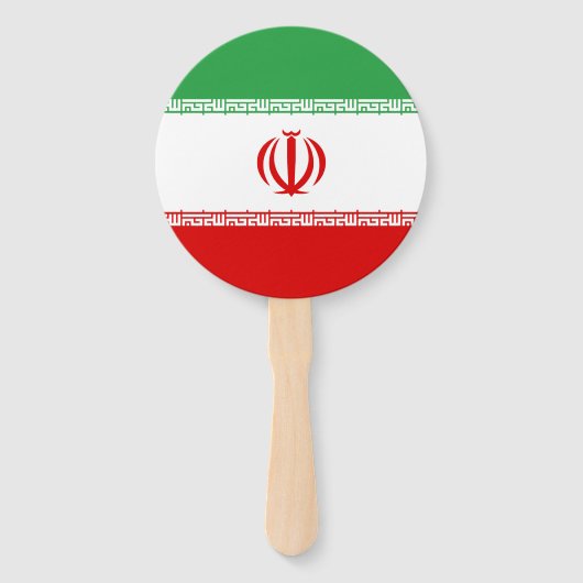 Vlag van Iran Handwaaier (Achterkant)