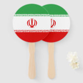 Vlag van Iran Handwaaier (Voorkant en achterkant)