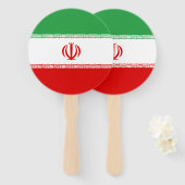 Vlag van Iran Handwaaier (Voorkant en achterkant)