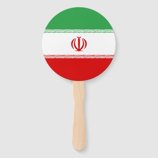 Vlag van Iran Handwaaier (Voorkant)