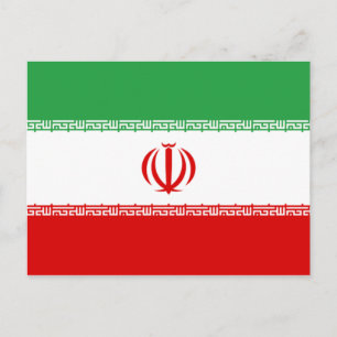 Vlag van Iran (Iran) (Perzisch) Briefkaart