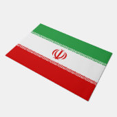 Vlag van Iran (Iran) (Perzisch) Deurmat (Schuin)
