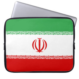 Vlag van Iran (Iran) (Perzisch) Laptop Sleeve
