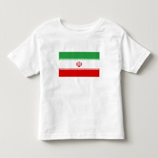 Vlag van Iran Kinder Shirts (Voorkant)