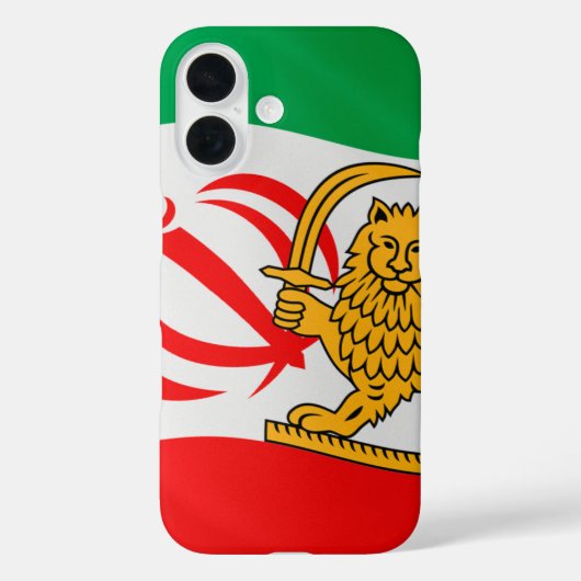 Vlag van Iran met het embleem van de Islamitische  Case-Mate iPhone Case (Achterkant)