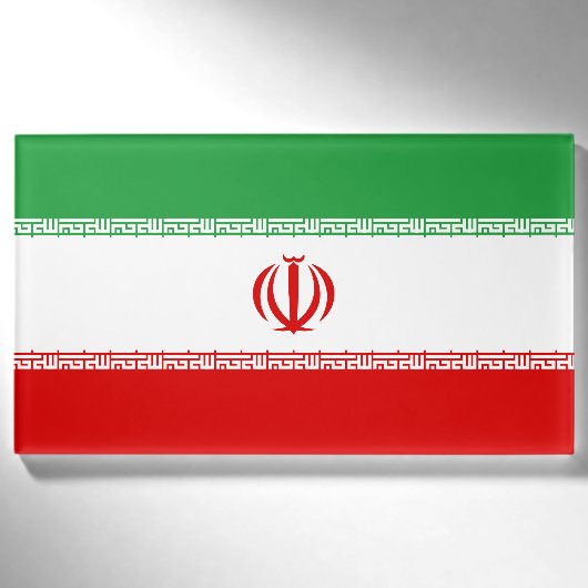 Vlag van Iran Naambadge (Voorkant)