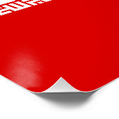 Vlag van Iran Perfect Poster (Hoek)