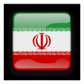 Vlag van Iran Perfect Poster (Voorkant)
