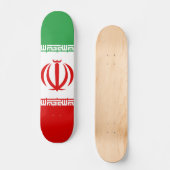 Vlag van Iran Persoonlijk Skateboard (Voorkant)
