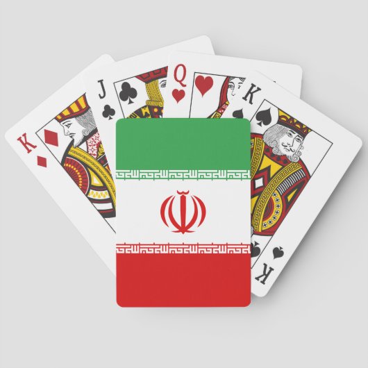 Vlag van Iran Pokerkaarten (Achterkant)