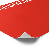 Vlag van Iran Poster (Hoek)