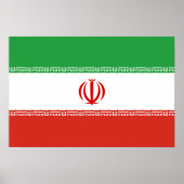 Vlag van Iran Poster (Voorkant)