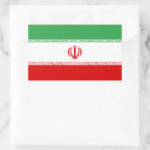 Vlag van Iran Rechthoekige Sticker (Tas)