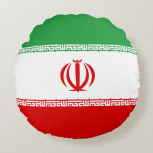 Vlag van Iran Rond Kussen