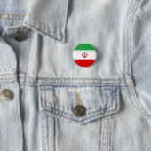 Vlag van Iran Ronde Button 3,2 Cm (In situ)