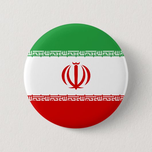 Vlag van Iran Ronde Button 5,7 Cm (Voorkant)