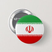 Vlag van Iran Ronde Button 5,7 Cm (Voorkant /achterkant)