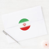 Vlag van Iran Ronde Sticker (Envelop)