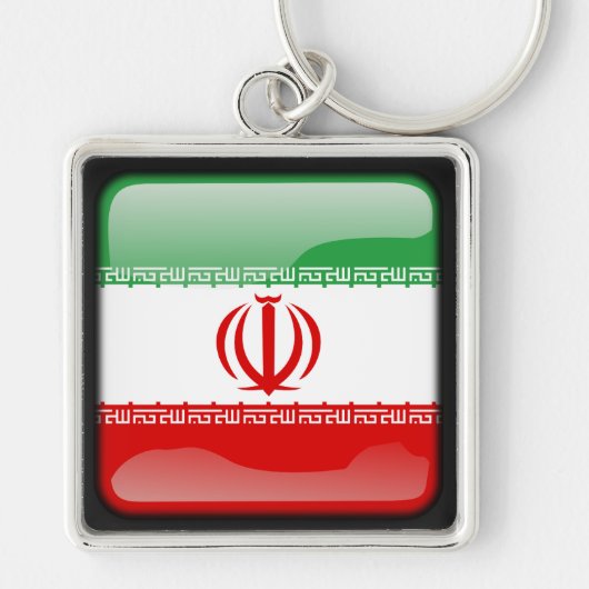 Vlag van Iran Sleutelhanger (Voorkant)