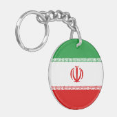 Vlag van Iran Sleutelhanger (Voorkant Links)