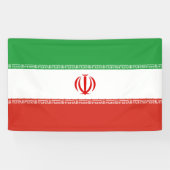 Vlag van Iran Spandoek (Horizontaal)