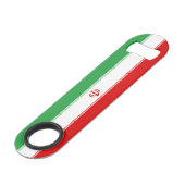 Vlag van Iran Speed Flessenopener (Voorkant Gekanteld)
