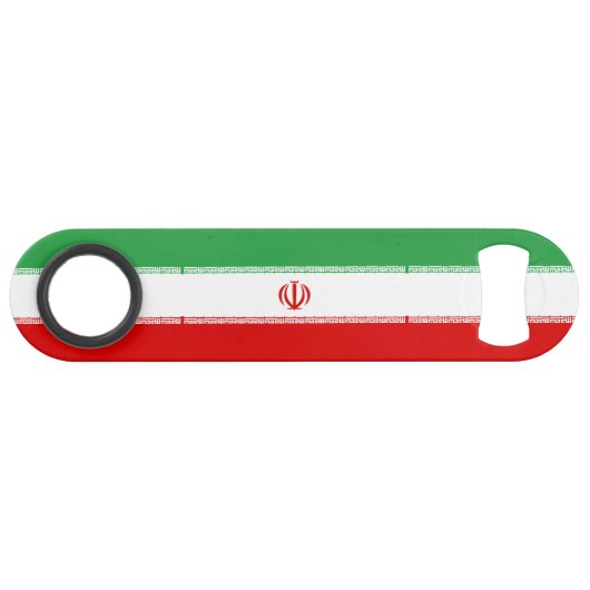 Vlag van Iran Speed Flessenopener (Voorkant (Horizontaal))