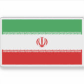 Vlag van Iran Sticker (Voorkant)