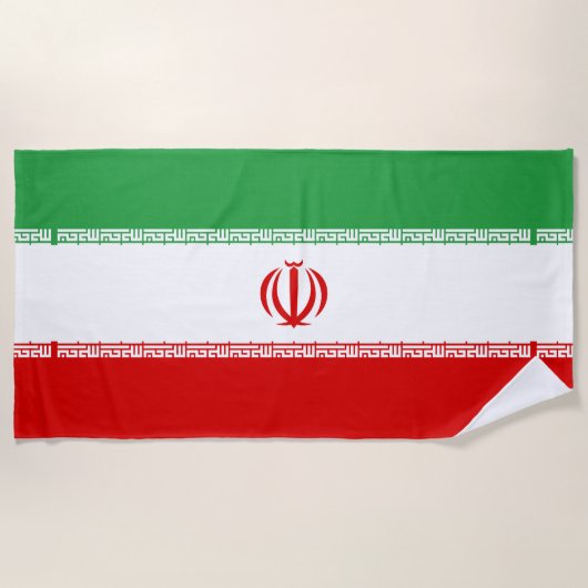 Vlag van Iran Strandlaken (Voorkant)