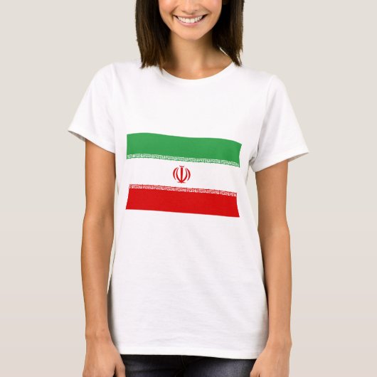 Vlag van Iran T-shirt (Voorkant)