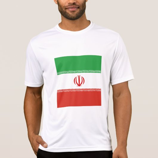 Vlag van Iran T-shirt (Voorkant)