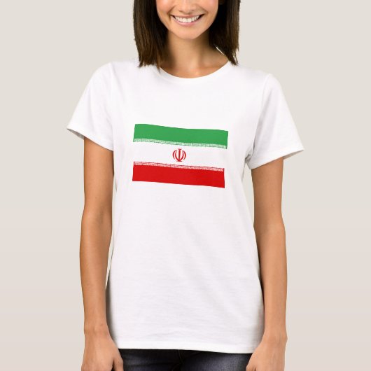 Vlag van Iran T-shirt (Voorkant)