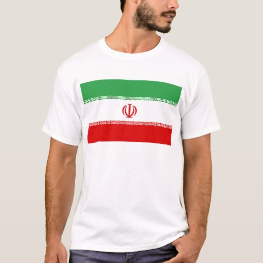 Vlag van Iran T-shirt (Voorkant)