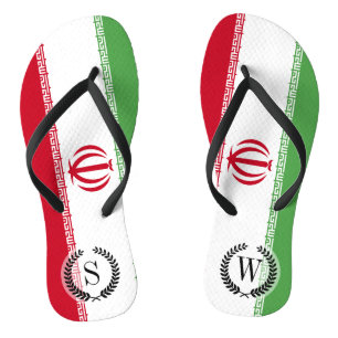 Vlag van Iran Teenslippers