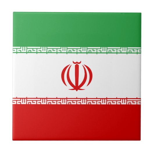 Vlag van Iran Tegeltje (Voorkant)