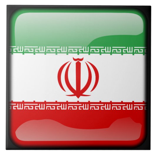 Vlag van Iran Tegeltje (Voorkant)