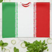 Vlag van Iran Theedoek (Gevouwen)