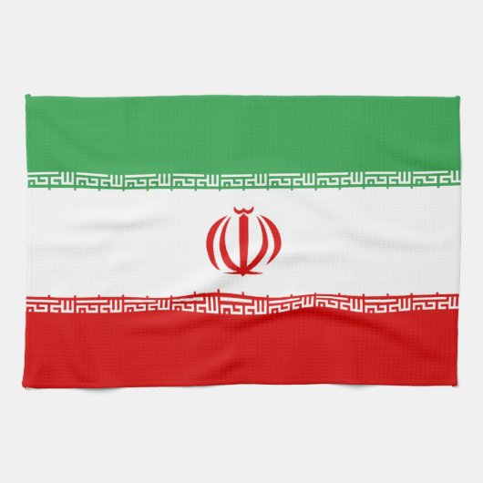 Vlag van Iran Theedoek (Horizontaal)