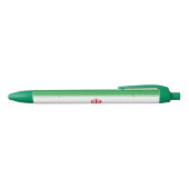Vlag van Iran Zwarte Inkt Pen (Bovenkant)