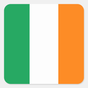 Vlag van Ireland Square Sticker